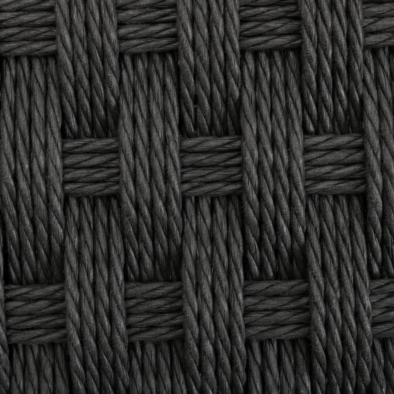 Habitat Faro Woven Paper Rope And Oak Accent Chair - Black 2 Habitat Faro Woven Paper Rope And Oak Accent Chair - Black - Image 2