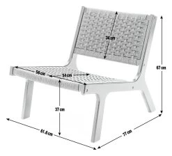 Habitat Faro Woven Paper Rope And Oak Accent Chair - Black 13 Habitat Faro Woven Paper Rope And Oak Accent Chair - Black -Habitat Shop 2013112 R E001