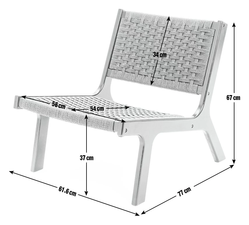 Habitat Faro Woven Paper Rope And Oak Accent Chair - Black 4 Habitat Faro Woven Paper Rope And Oak Accent Chair - Black - Image 4