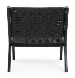 Habitat Faro Woven Paper Rope And Oak Accent Chair - Black 15 Habitat Faro Woven Paper Rope And Oak Accent Chair - Black -Habitat Shop 2013112 R Z003A