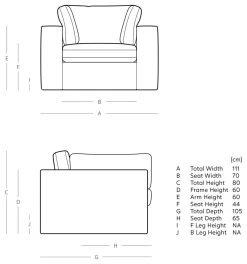 Swoon Seattle Velvet Armchair - Burnt Orange -Habitat Shop 2015309 R E001