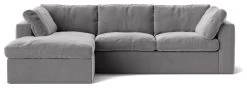 Swoon Seattle Velvet Left Hand Corner Sofa - Silver Grey 12 Swoon Seattle Velvet Left Hand Corner Sofa - Silver Grey -Habitat Shop 2017792 R Z002A
