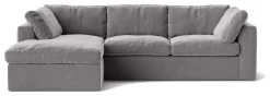 Swoon Seattle Velvet Left Hand Corner Sofa - Silver Grey 13 Swoon Seattle Velvet Left Hand Corner Sofa - Silver Grey -Habitat Shop 2017792 R Z003A
