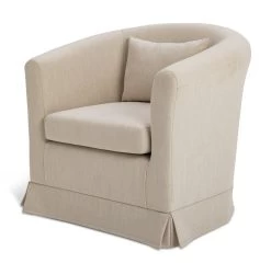 Habitat Larissa Fabric Tub Chair - Natural 13 Habitat Larissa Fabric Tub Chair - Natural -Habitat Shop 2020844 R Z002A