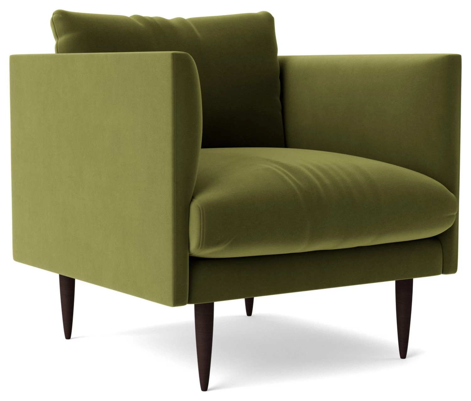 Swoon Luna Velvet Armchair - Fern Green 5 Swoon Luna Velvet Armchair - Fern Green - Image 5