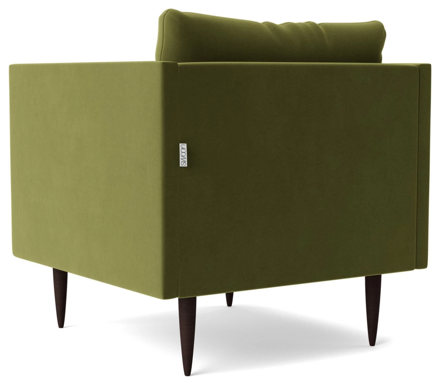 Swoon Luna Velvet Armchair - Fern Green 7 Swoon Luna Velvet Armchair - Fern Green - Image 7