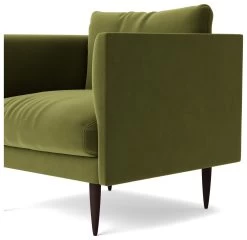 Swoon Luna Velvet Armchair - Fern Green 15 Swoon Luna Velvet Armchair - Fern Green -Habitat Shop 2023092 R Z005A