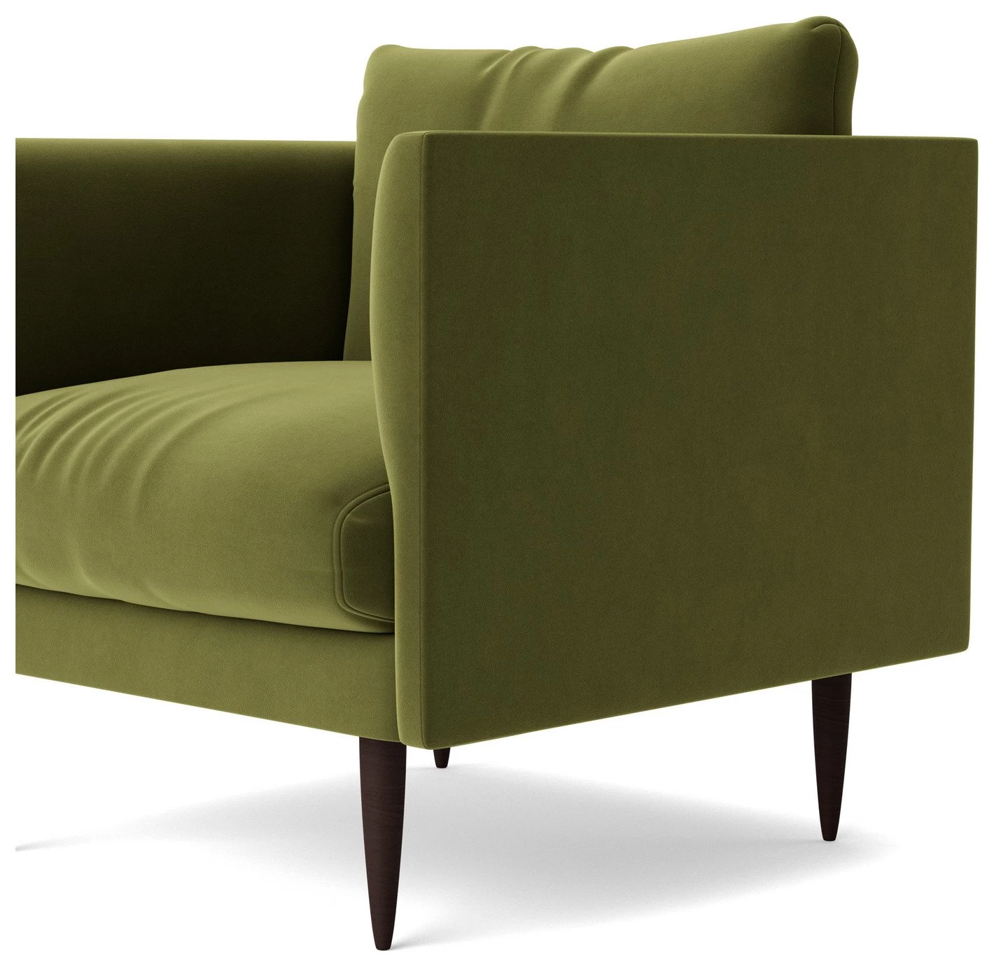 Swoon Luna Velvet Armchair - Fern Green 8 Swoon Luna Velvet Armchair - Fern Green - Image 8