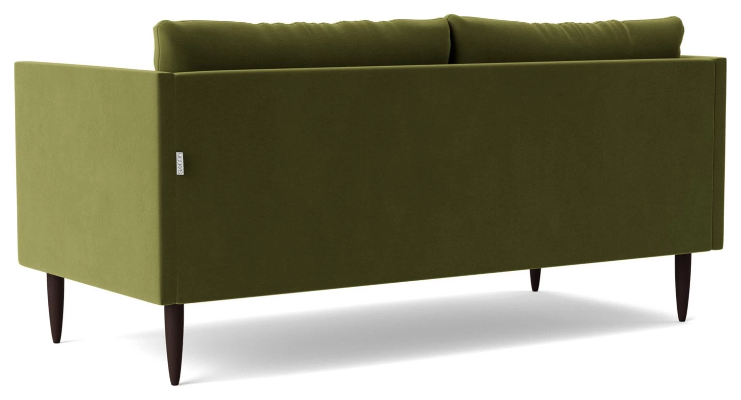 Swoon Luna Velvet 2 Seater Sofa - Fern Green 7 Swoon Luna Velvet 2 Seater Sofa - Fern Green - Image 7