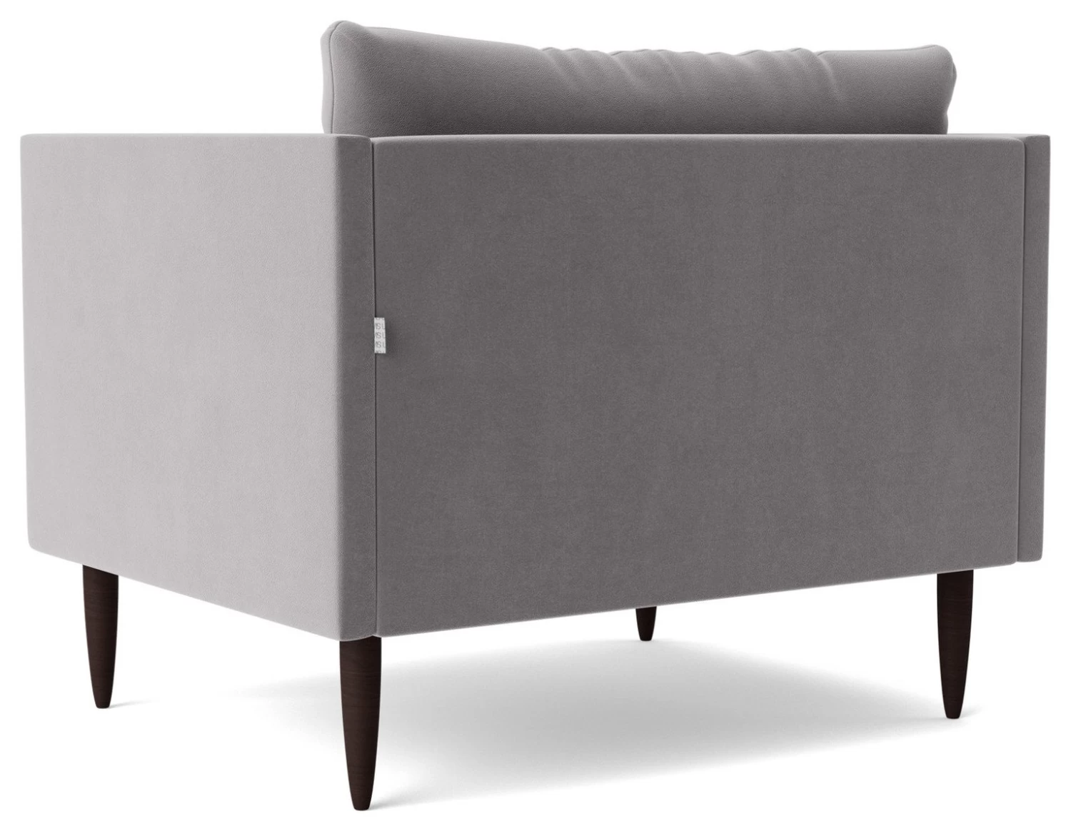 Swoon Luna Velvet Cuddle Chair - Silver Grey 6 Swoon Luna Velvet Cuddle Chair - Silver Grey - Image 6