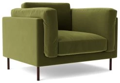 Swoon Munich Velvet Armchair - Fern Green -Habitat Shop 2029591 R Z002A