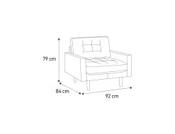 Habitat Fenner Velvet ArmChair - Moss Green -Habitat Shop 2063461 R E001