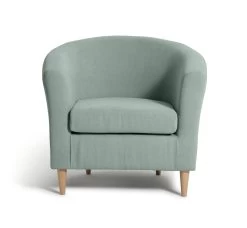 Habitat Fabric Tub Chair - Duck Egg