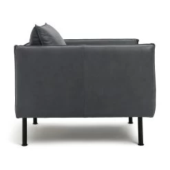 Habitat Moore Leather Armchair - Dark Grey 14 Habitat Moore Leather Armchair - Dark Grey -Habitat Shop 2071051 R Z004A