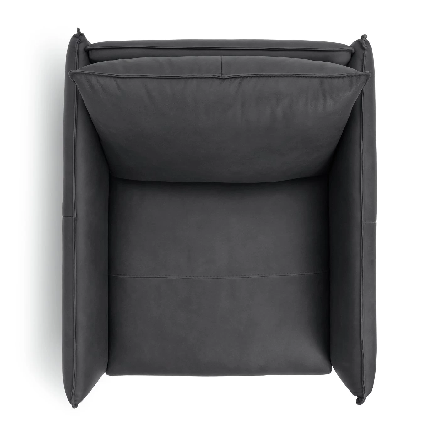 Habitat Moore Leather Armchair - Dark Grey 7 Habitat Moore Leather Armchair - Dark Grey - Image 7