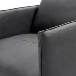 Habitat Moore Leather Armchair - Dark Grey 16 Habitat Moore Leather Armchair - Dark Grey -Habitat Shop 2071051 R Z007A