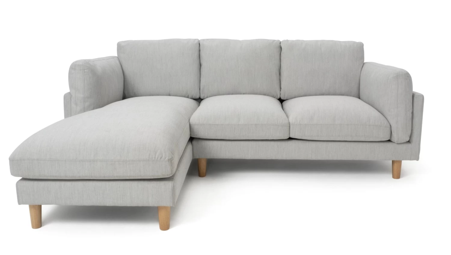Habitat Salome Fabric Left Hand Corner Chaise Sofa - Grey 5 Habitat Salome Fabric Left Hand Corner Chaise Sofa - Grey - Image 5