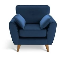 Habitat Iris Fabric Armchair - Navy