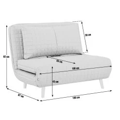Habitat Roma Small Double Chairbed - Grey -Habitat Shop 3104958 R Z003A