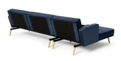 Habitat Andy Left Corner Velvet Clic Clac Sofa Bed - Navy -Habitat Shop 3159491 R Z004A