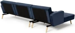 Habitat Andy Left Corner Velvet Clic Clac Sofa Bed - Navy -Habitat Shop 3159491 R Z005A