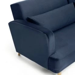 Habitat Andy Left Corner Velvet Clic Clac Sofa Bed - Navy -Habitat Shop 3159491 R Z009A