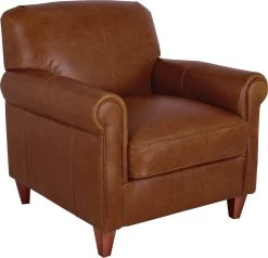 Habitat Kingsley Leather Accent Chair - Tan -Habitat Shop 3328662 R Z004A