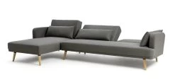 Habitat Andy Left Corner Fabric Clic Clac Sofa Bed - Grey -Habitat Shop 3361928 R Z005A