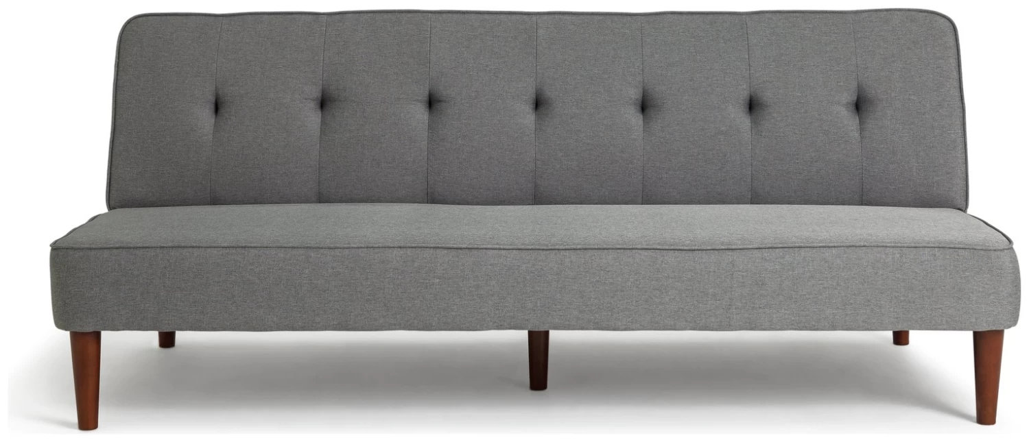 Habitat Odeon 2 Seater Fabric Clic Clac Sofa Bed - Grey 1 Habitat Odeon 2 Seater Fabric Clic Clac Sofa Bed - Grey