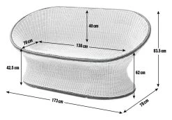 Habitat Koba Rattan 2 Seater Sofa - Natural -Habitat Shop 3369229 R E001