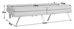 Habitat Duo 2 Seater Clic Clac Sofa Bed - Charcoal 13 Habitat Duo 2 Seater Clic Clac Sofa Bed - Charcoal -Habitat Shop 3432022 R Z002A