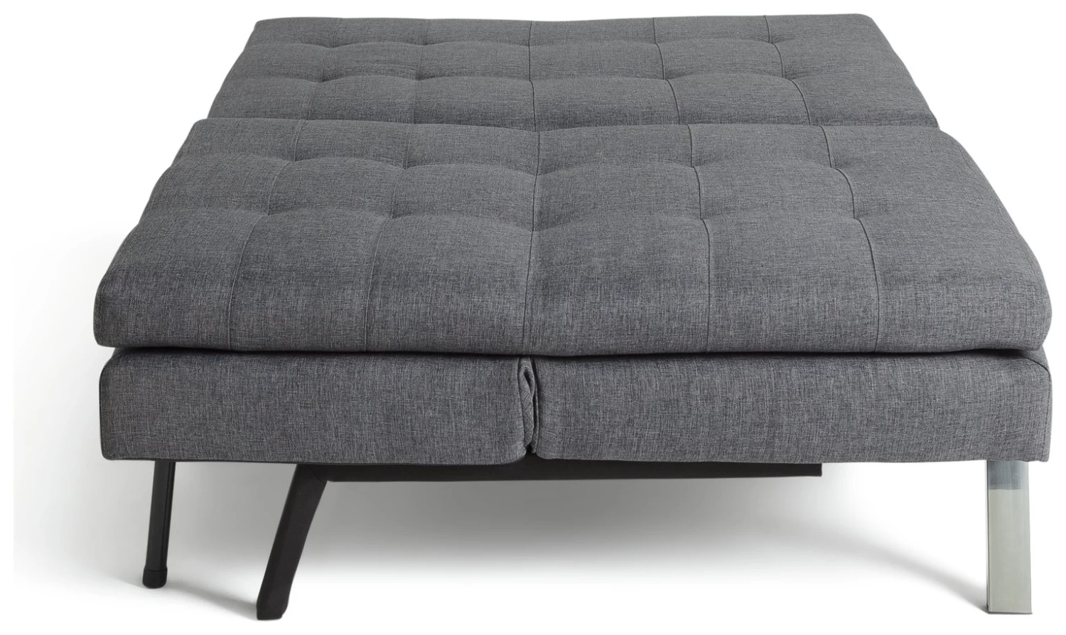 Habitat Duo 2 Seater Clic Clac Sofa Bed - Charcoal 6 Habitat Duo 2 Seater Clic Clac Sofa Bed - Charcoal - Image 6