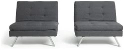 Habitat Duo 2 Seater Clic Clac Sofa Bed - Charcoal 17 Habitat Duo 2 Seater Clic Clac Sofa Bed - Charcoal -Habitat Shop 3432022 R Z006A