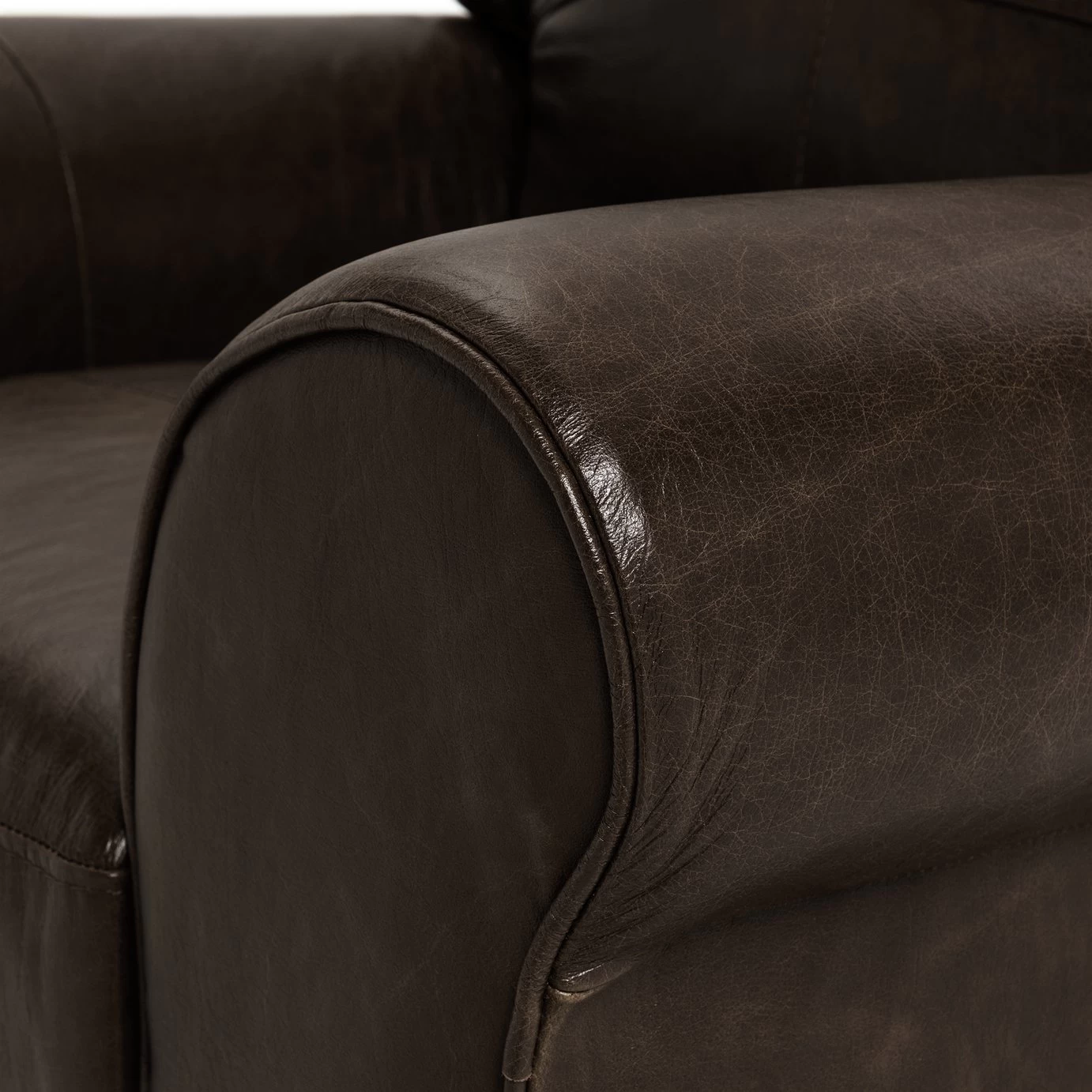 Habitat Salisbury Leather Armchair - Chocolate 9 Habitat Salisbury Leather Armchair - Chocolate - Image 9