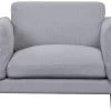 Habitat Salome Fabric Cuddle Chair - Light Grey