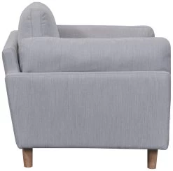 Habitat Salome Fabric Cuddle Chair - Light Grey -Habitat Shop 4333742 R Z004A