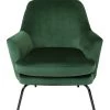 Habitat Celine Velvet Accent Chair - Green