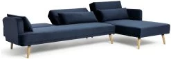Habitat Andy Right Corner Velvet Clic Clac Sofa Bed - Navy 17 Habitat Andy Right Corner Velvet Clic Clac Sofa Bed - Navy -Habitat Shop 4461126 R Z002A