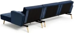 Habitat Andy Right Corner Velvet Clic Clac Sofa Bed - Navy 20 Habitat Andy Right Corner Velvet Clic Clac Sofa Bed - Navy -Habitat Shop 4461126 R Z005A