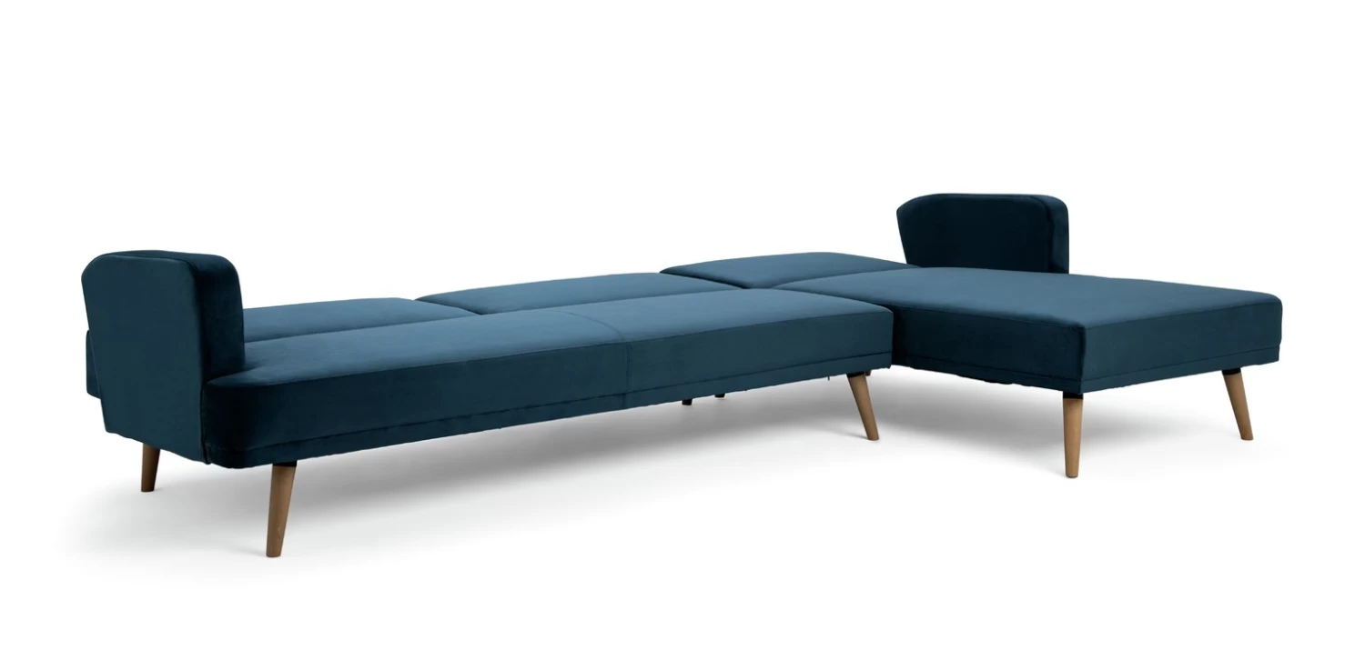 Habitat Andy Right Corner Velvet Clic Clac Sofa Bed - Navy 10 Habitat Andy Right Corner Velvet Clic Clac Sofa Bed - Navy - Image 10
