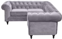 Habitat Chesterfield Right Hand Corner Sofa-Light Grey 15 Habitat Chesterfield Right Hand Corner Sofa-Light Grey -Habitat Shop 4468916 R Z004A