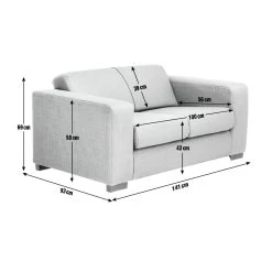 Argos Home Ava Small Fabric 2 Seater Sofa - Charcoal -Habitat Shop 4509019 R Z020A