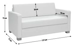 Habitat Lucy 2 Seater Fabric Sofa Bed - Grey -Habitat Shop 4627001 R Z020A