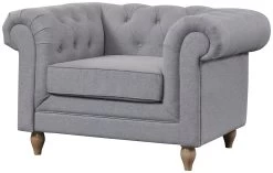 Habitat Chesterfield Fabric Armchair - Light Grey 12 Habitat Chesterfield Fabric Armchair - Light Grey -Habitat Shop 4630531 R Z002A