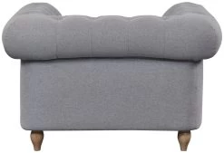 Habitat Chesterfield Fabric Armchair - Light Grey 14 Habitat Chesterfield Fabric Armchair - Light Grey -Habitat Shop 4630531 R Z004A
