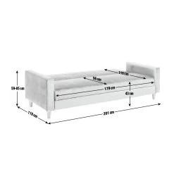 Habitat Brooks Clic Clac Fabric Sofa Bed - Grey 10 Habitat Brooks Clic Clac Fabric Sofa Bed - Grey -Habitat Shop 4665537 R Z002A