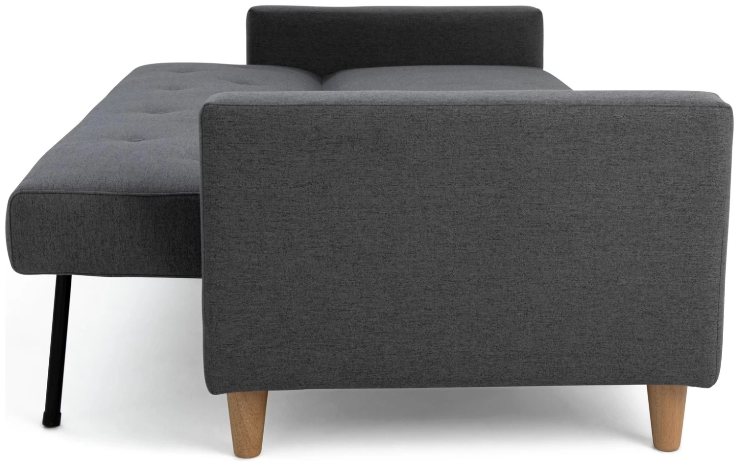 Habitat Brooks Clic Clac Fabric Sofa Bed - Grey 6 Habitat Brooks Clic Clac Fabric Sofa Bed - Grey - Image 6