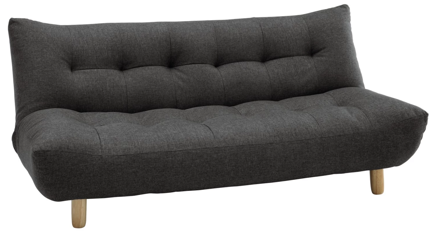 Habitat Kota 3 Seater Fabric Clic Clac Sofa Bed - Charcoal 3 Habitat Kota 3 Seater Fabric Clic Clac Sofa Bed - Charcoal - Image 3