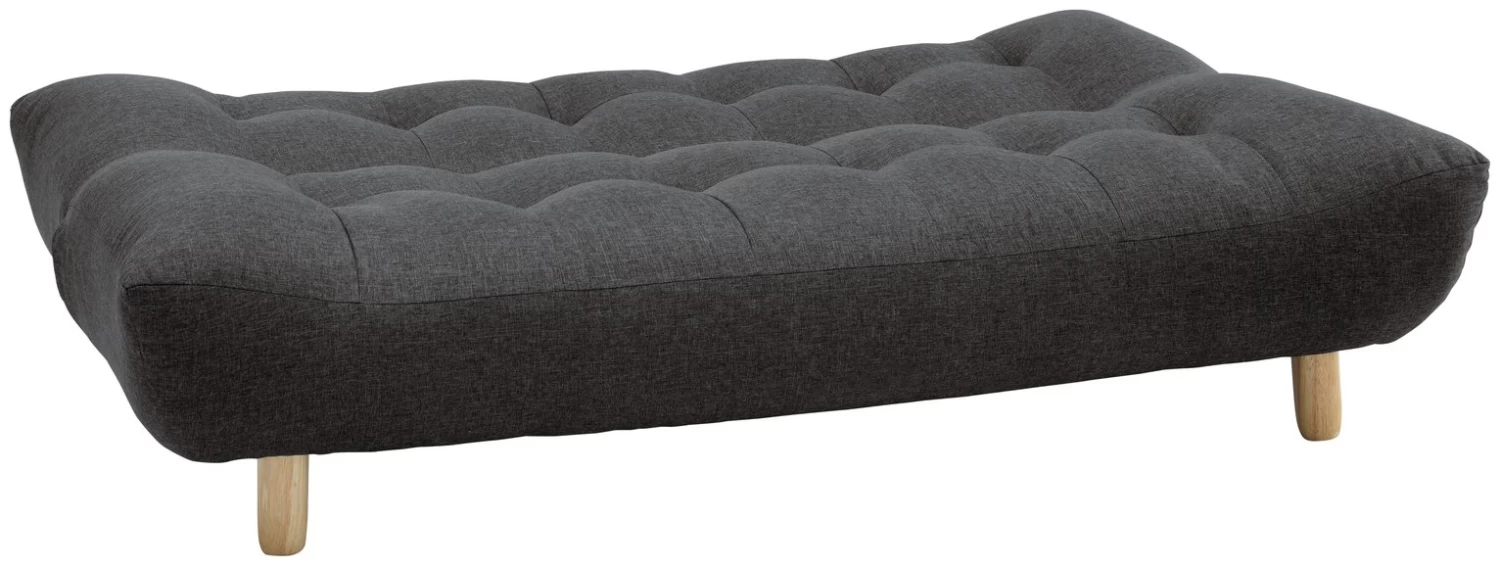 Habitat Kota 3 Seater Fabric Clic Clac Sofa Bed - Charcoal 4 Habitat Kota 3 Seater Fabric Clic Clac Sofa Bed - Charcoal - Image 4