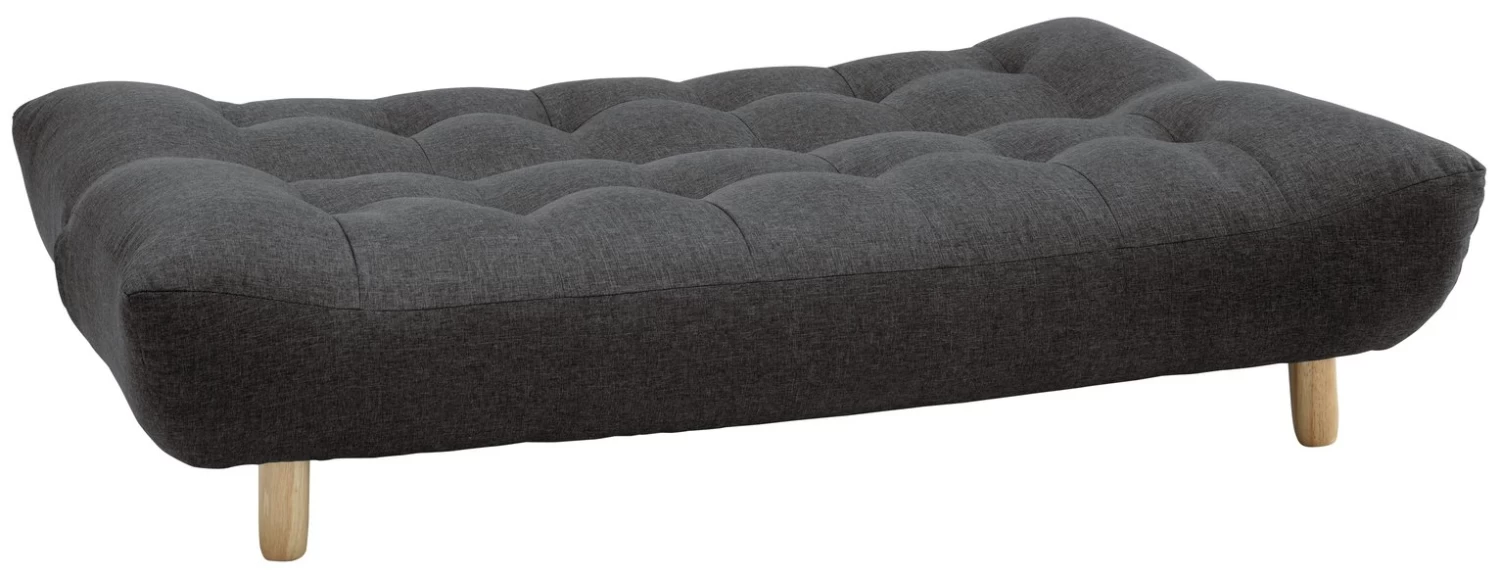Habitat Kota 3 Seater Fabric Clic Clac Sofa Bed - Charcoal 6 Habitat Kota 3 Seater Fabric Clic Clac Sofa Bed - Charcoal - Image 6